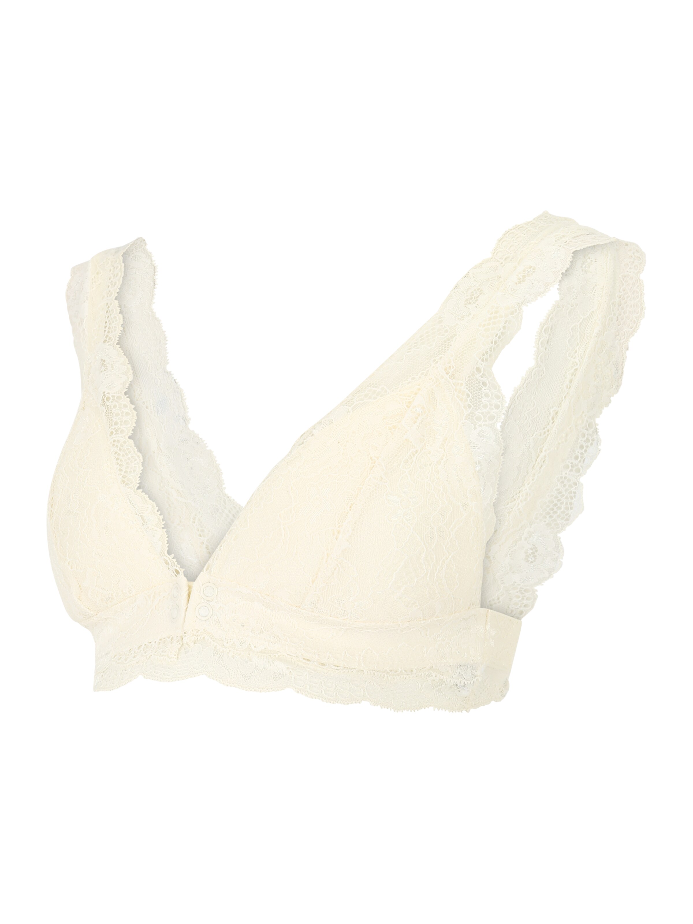 balts MAMALICIOUS Trijstūra formas Zīdīšanas krūšturis 'Senia': no priekšpuses