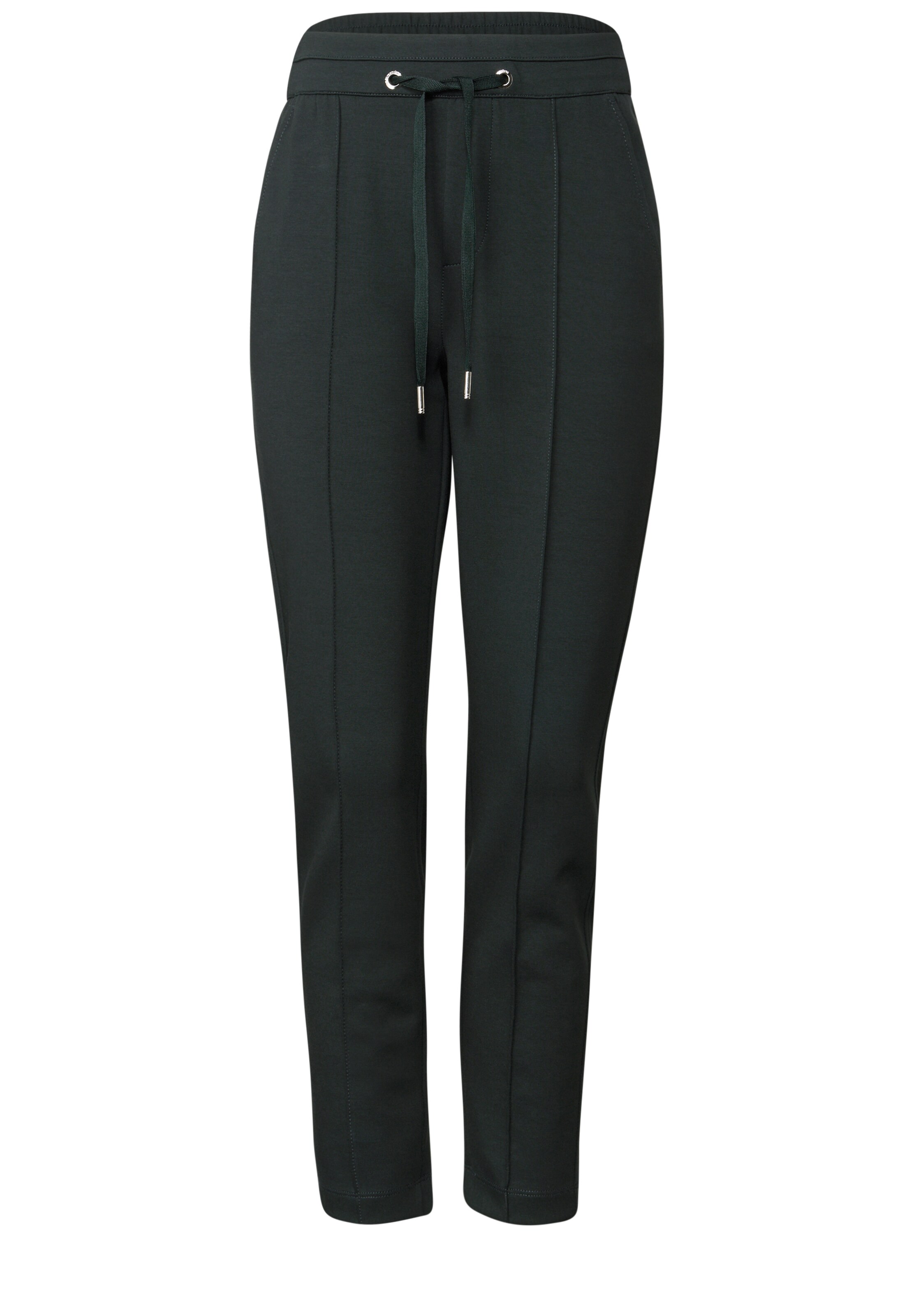 STREET ONE Tapered Pants in Green: front