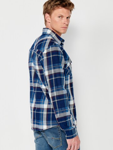 KOROSHI Regular fit Overhemd in Blauw