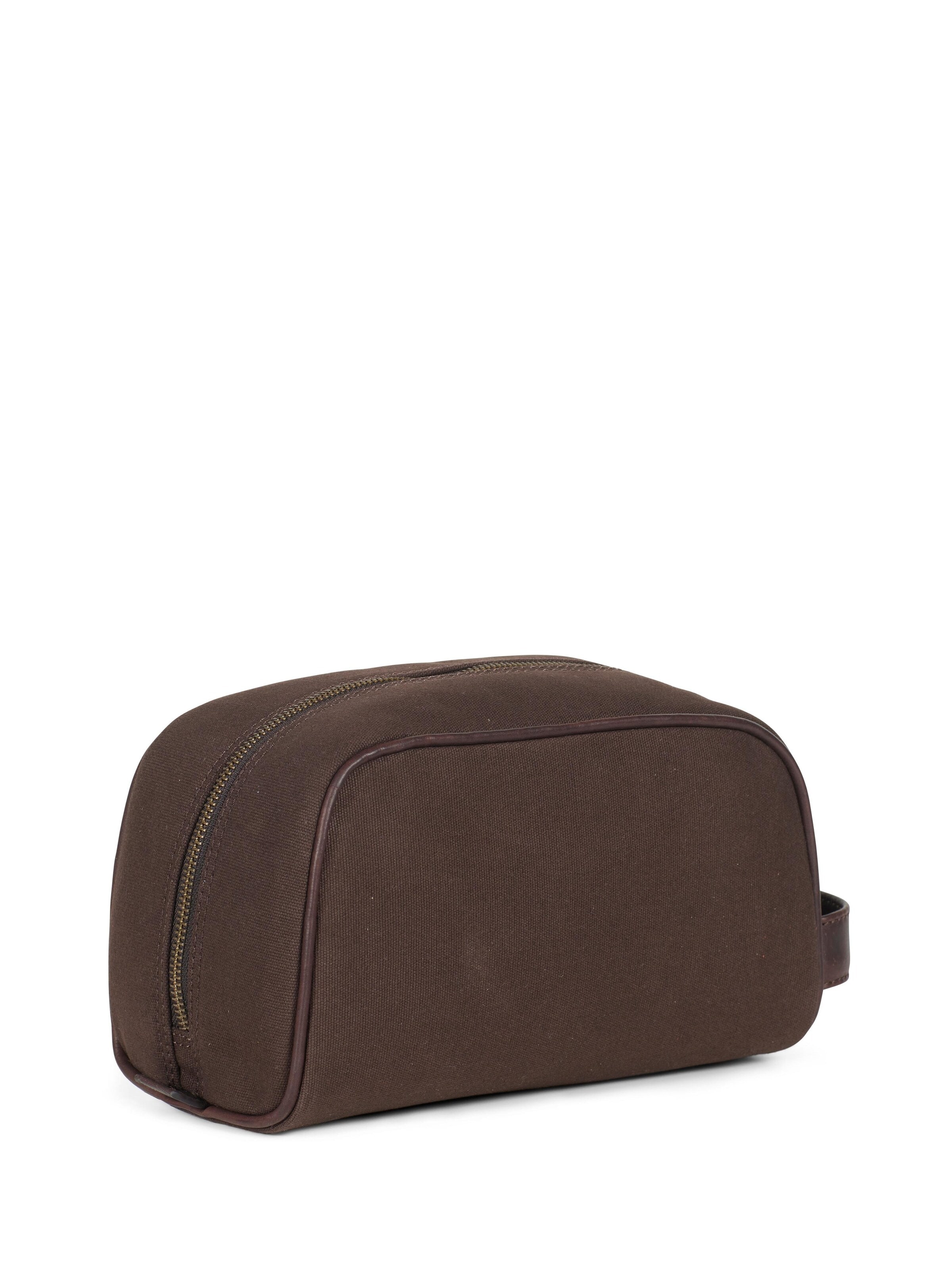 Trousses de toilette 'Washbag Canvas Dark Brown' Howard London en marron