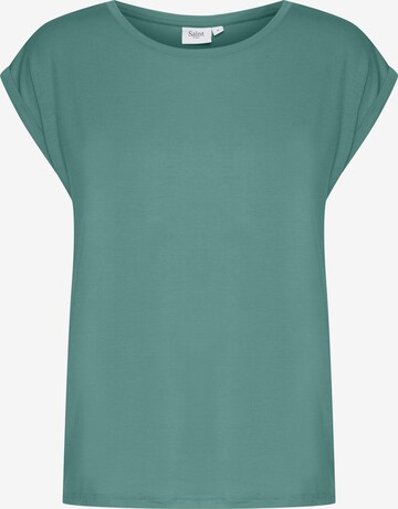 SAINT TROPEZ - Camisa 'U1520' em verde: frente