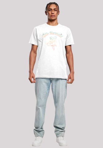 T-Shirt 'Disney The Little Mermaid' F4NT4STIC en blanc