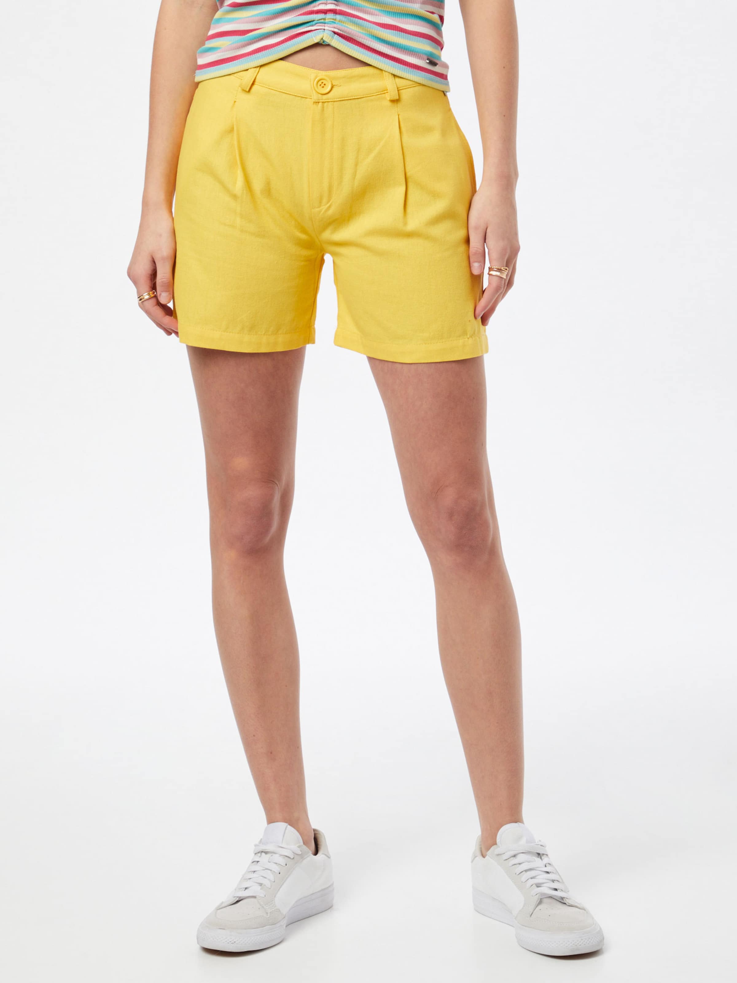 Frauen Große Größen LTB Shorts 'WAZOME' in Gelb - YC88471