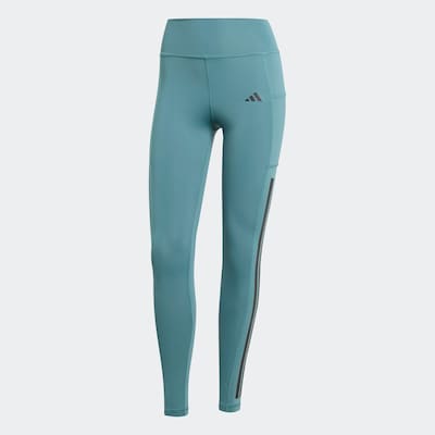 ADIDAS PERFORMANCE Workout Pants 'Optime' in Petrol / Black, Item view