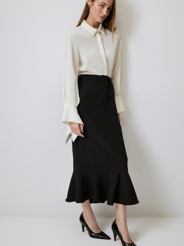 Touché Privé - Falda 'Crepe Skirt With Pleat' en negro