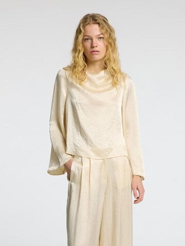 SELECTED Bluse i beige: forside
