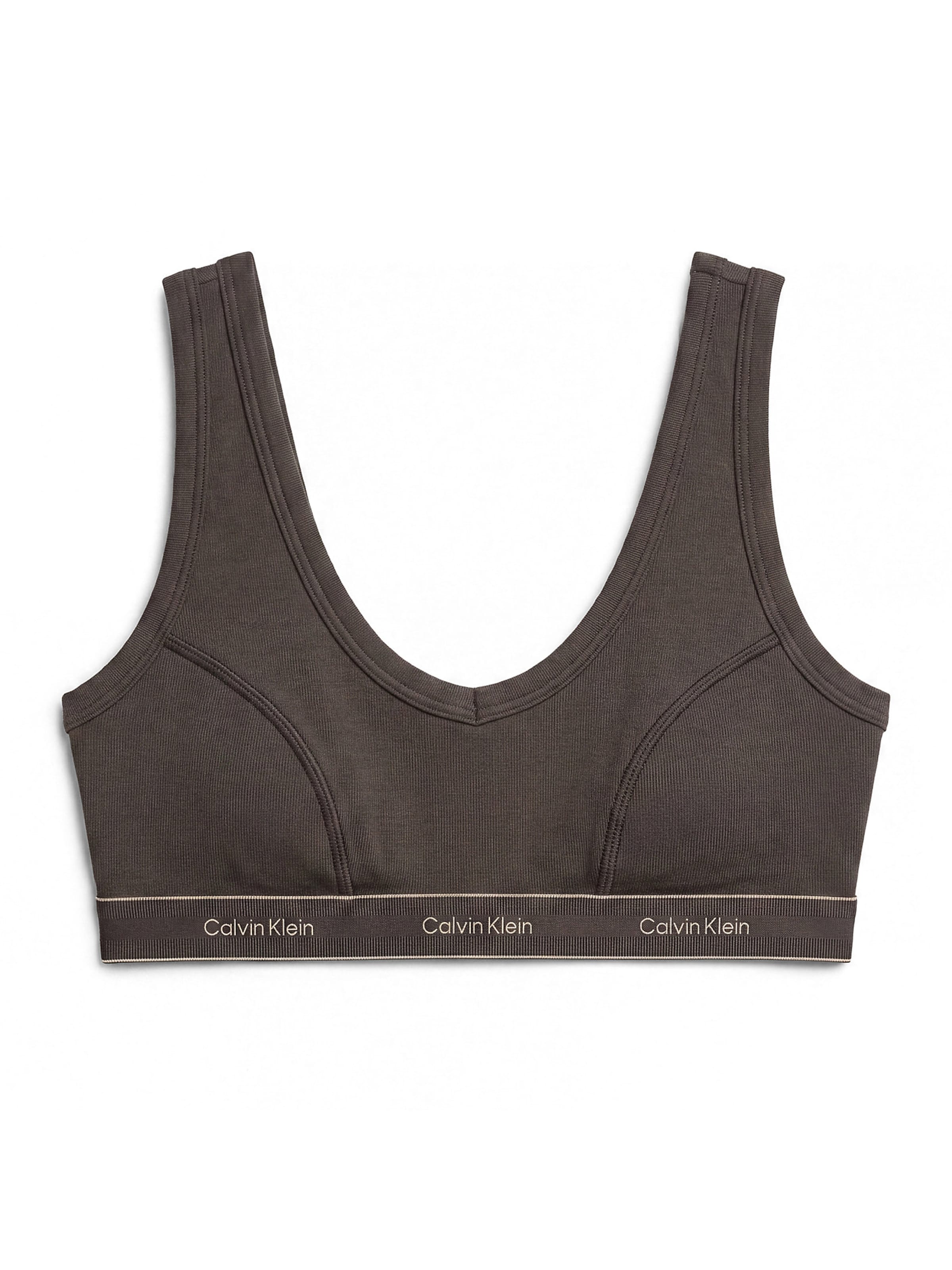 Bustier Soutien-gorge Calvin Klein en gris : devant