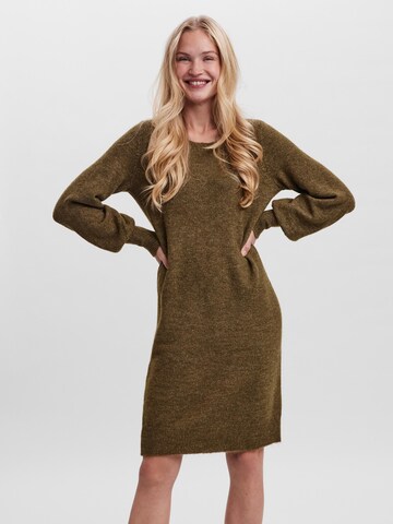 VERO MODA Knit dress 'Simone' in Green: front