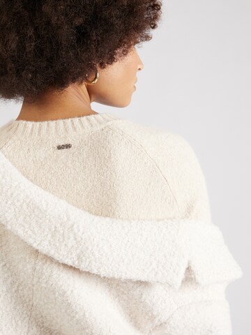 BOSS Sweter 'Febisan' w kolorze beżowy