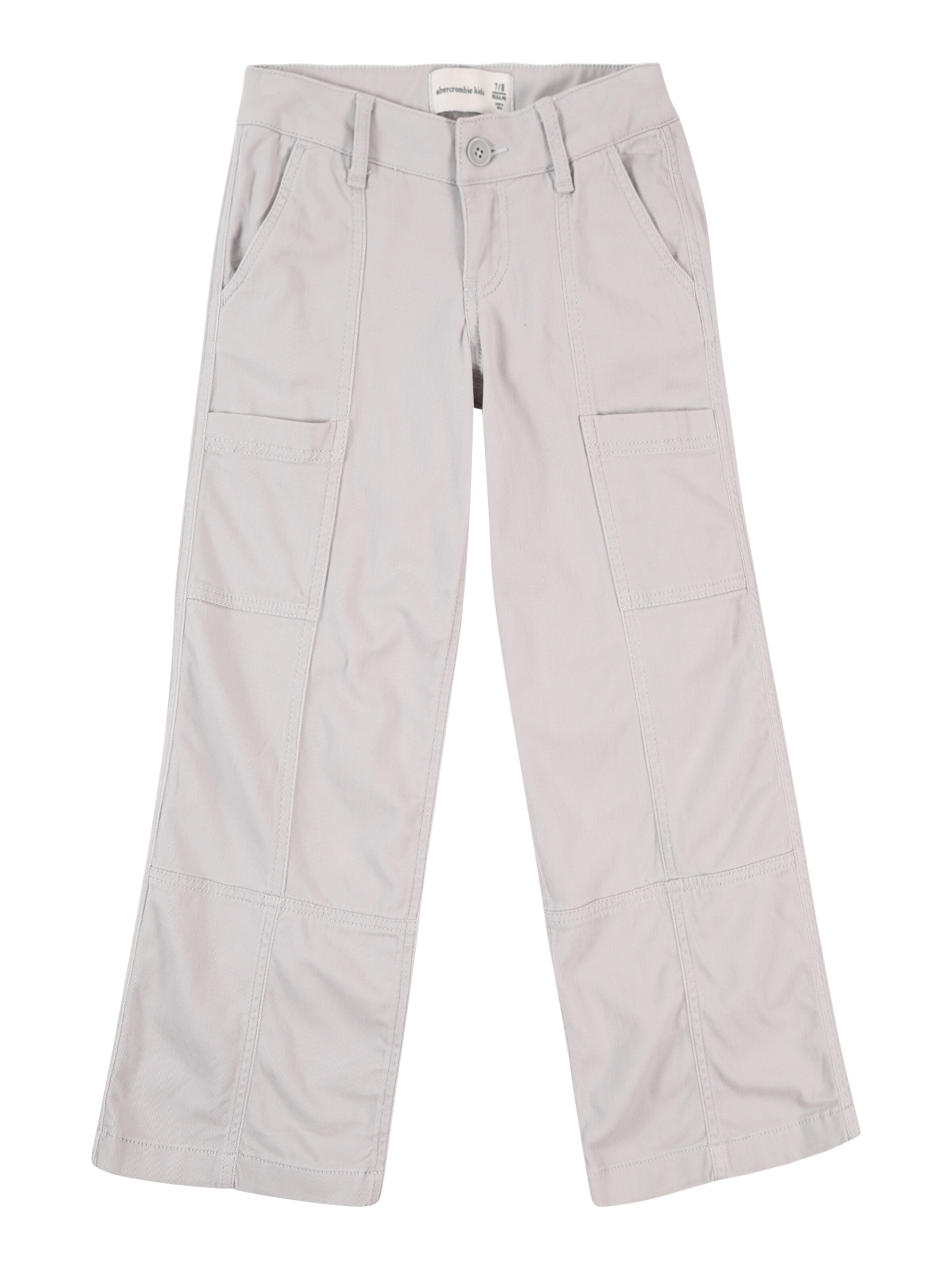 Abercrombie & Fitch - Loosefit Calças em cinzento: frente