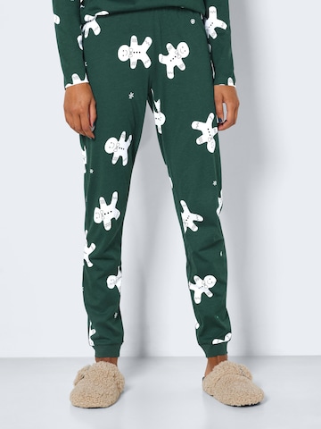 Tapered Pantaloni 'Mille Christmas' di Noisy may in verde