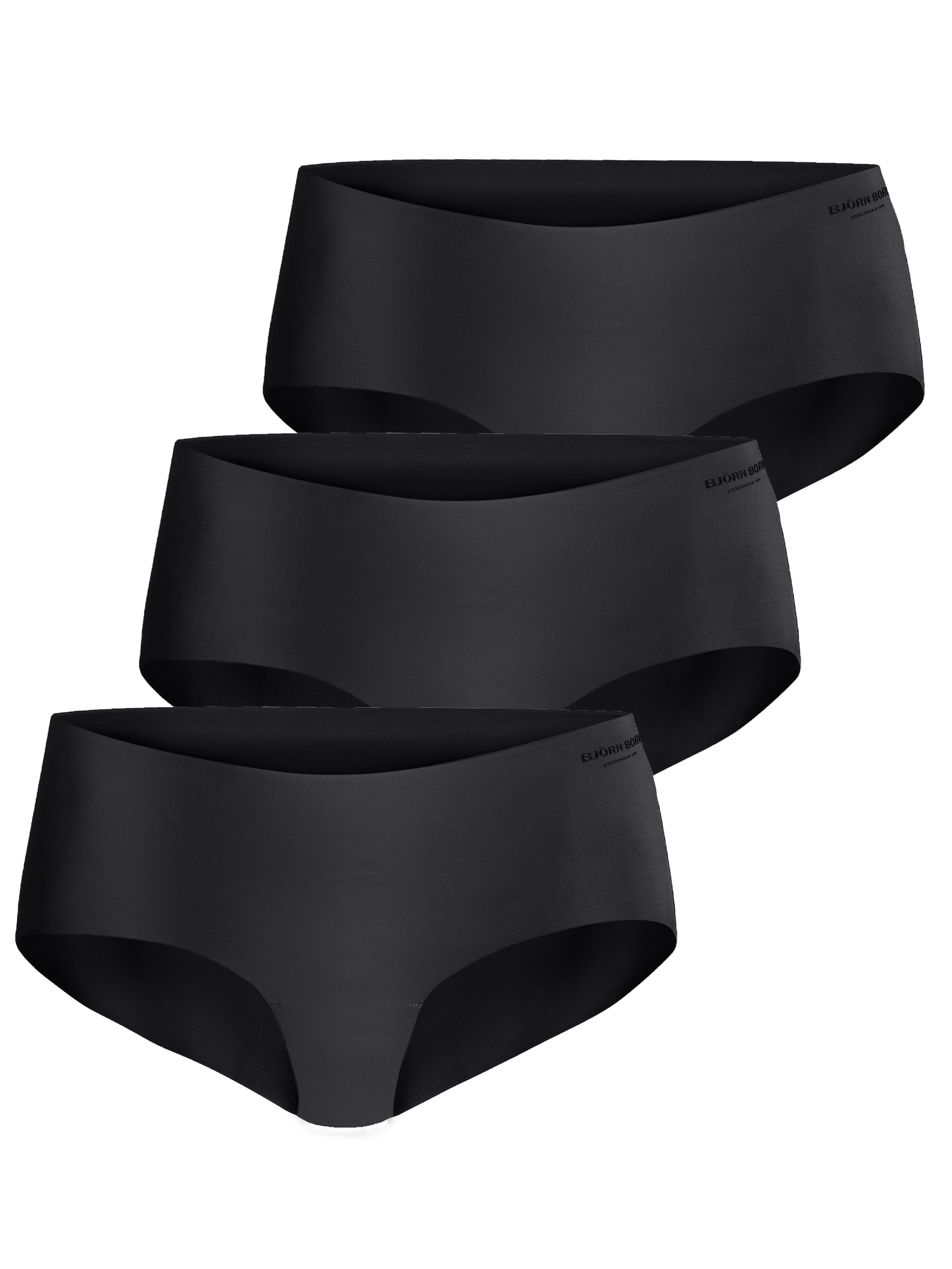 BJÖRN BORG Spordialuspüksid 'Invisible', värv must: eest vaates