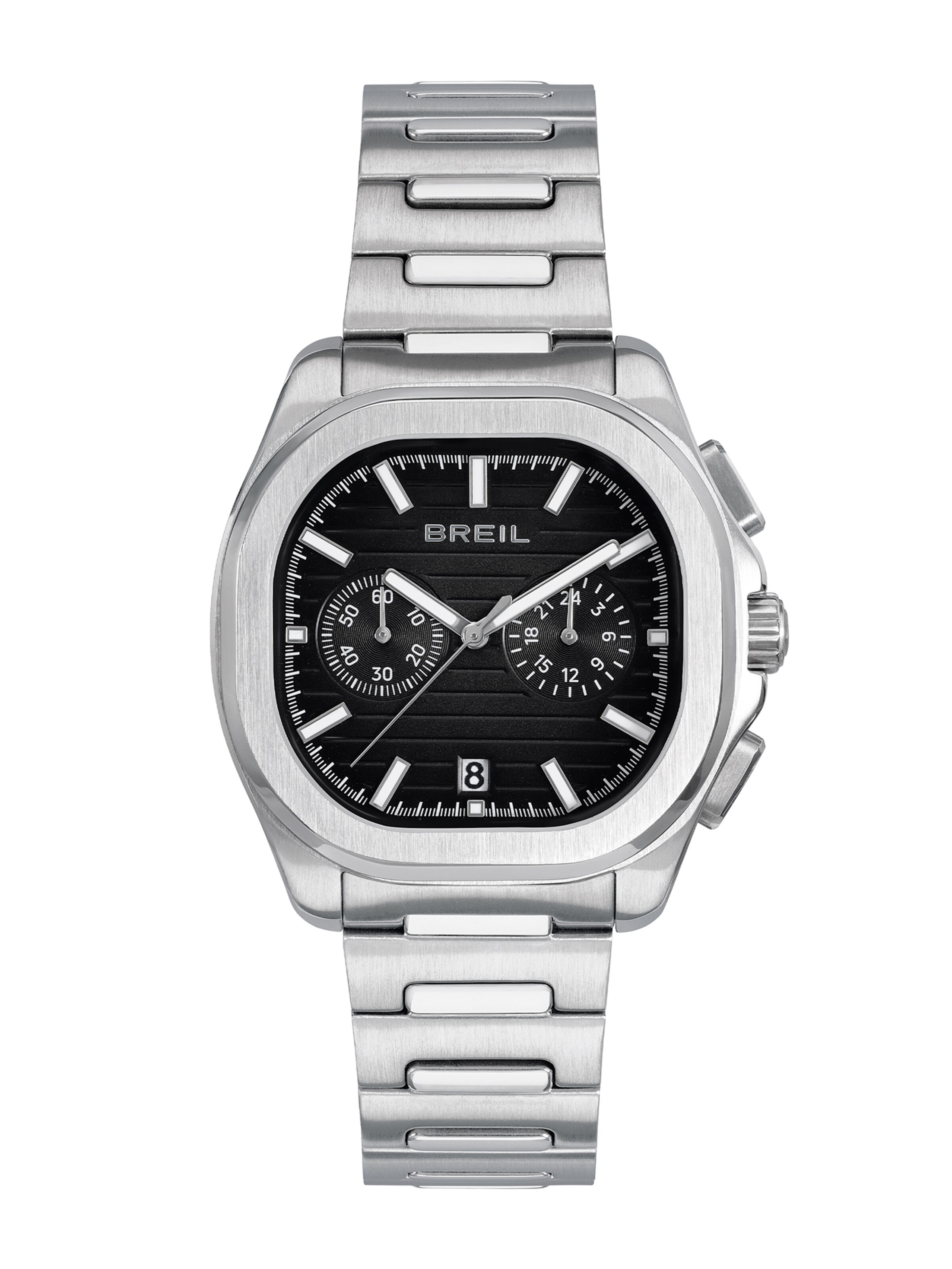 Breil Analoguhr 'RETROFUTURE' in Schwarz: Vorderseite