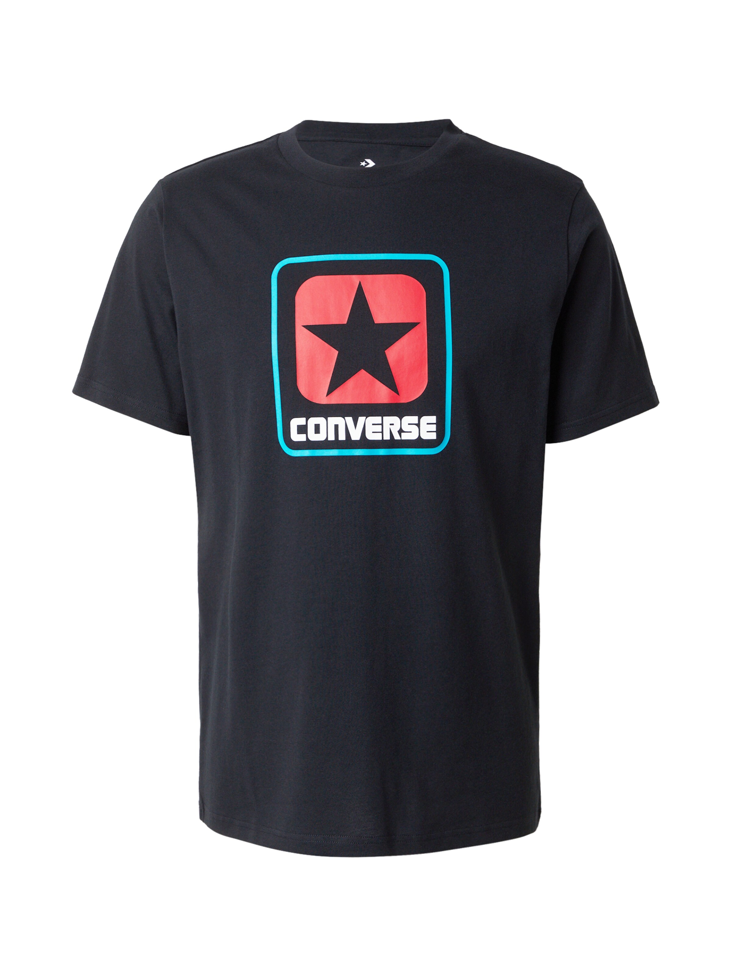 CONVERSE Футболка в Черный: спереди