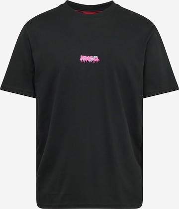 T-Shirt 'Dindion' HUGO Red en noir : devant