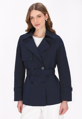 DreiMaster Klassik Mantel 'Classic Look' in Blau: Vorderseite
