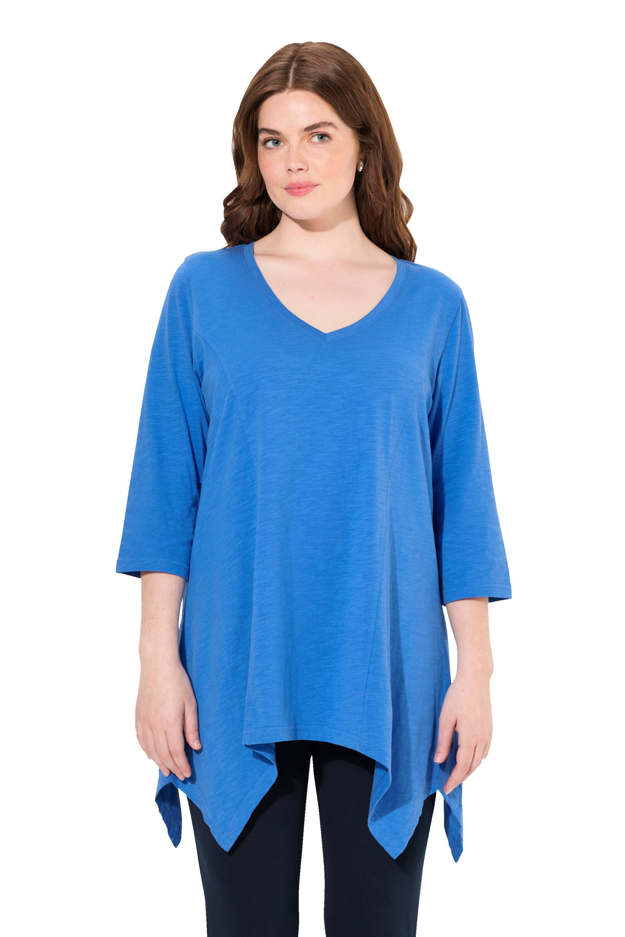 Ulla Popken Shirt in Blauw: voorkant