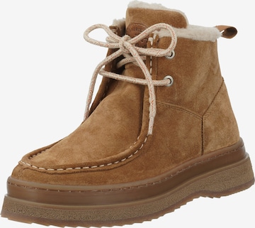 GANT - Botines con cordones 'Sistown' en beige: frente