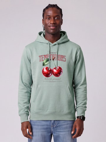 Watapparel Sweatshirt 'Sweet Temptations' in Green: front