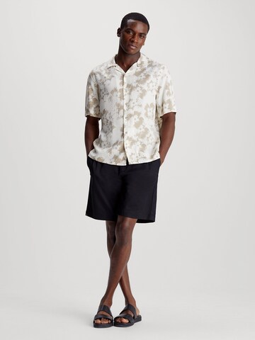 Calvin Klein Regular Fit Hemd in Beige