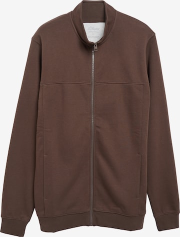 s.Oliver Sweatjacke in Braun: Vorderseite
