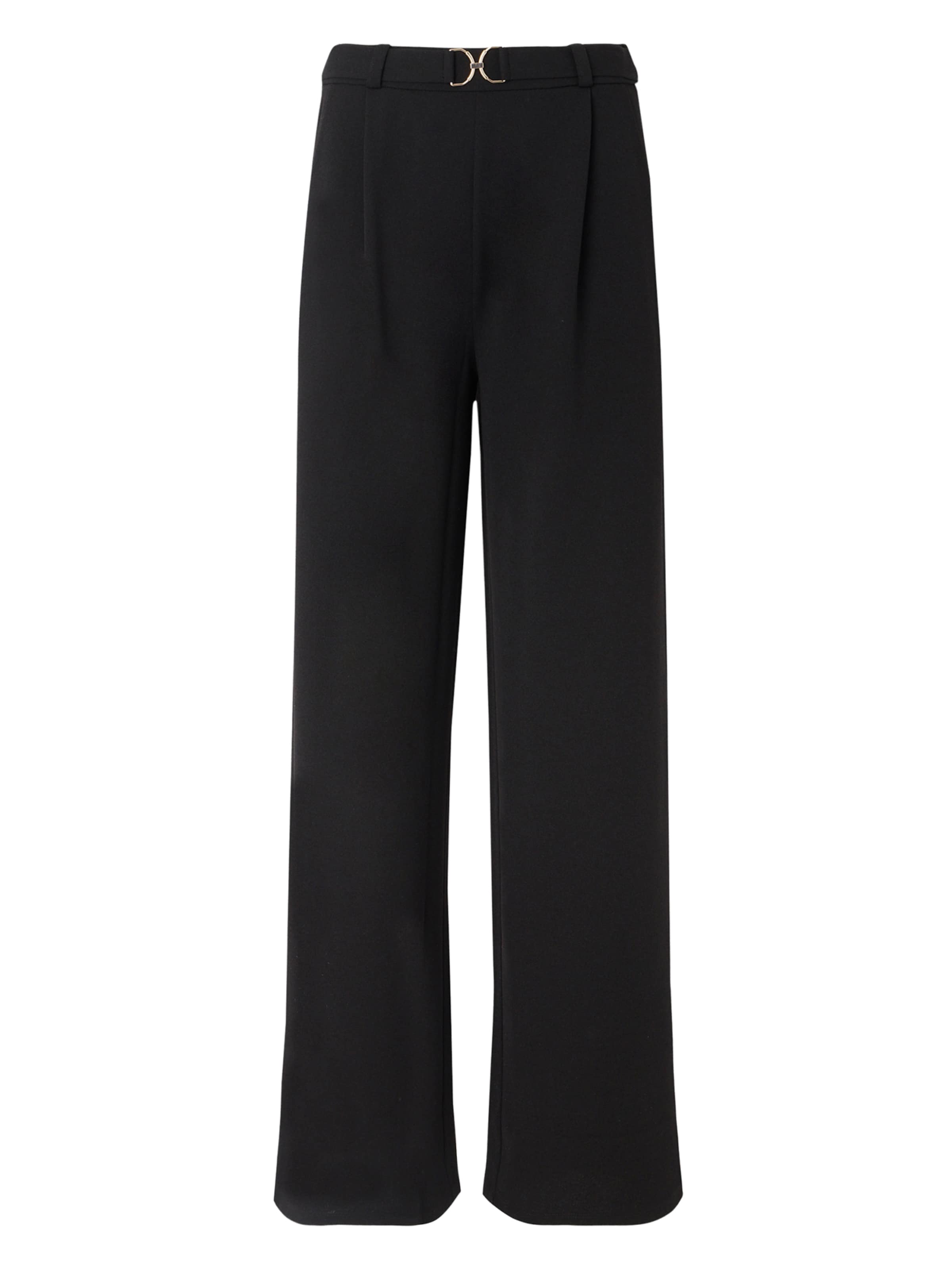 JDY Široký strih Plisované nohavice &#x27;GEGGO&#x27; - Čierna: predná strana