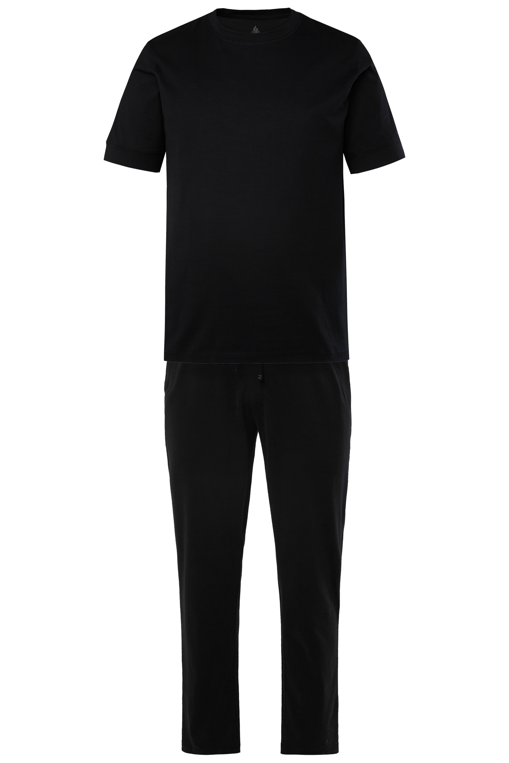 JP1880 Pyjama lang in Zwart: voorkant