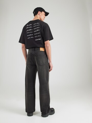 Calvin Klein Jeans - Folgado Calças de ganga em preto