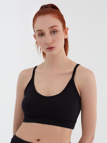 Albero Natur Classic Bra 'Bio-Baumwoll-Bustier - 2er Pack' in Black