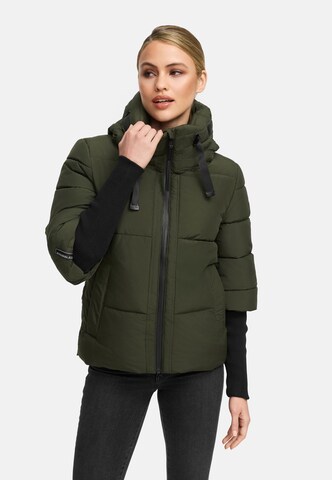 Veste d’hiver 'Lotusherz XIV' NAVAHOO en vert : devant