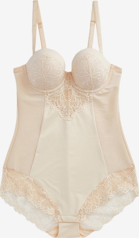 Next Muotoileva body värissä beige: etupuoli