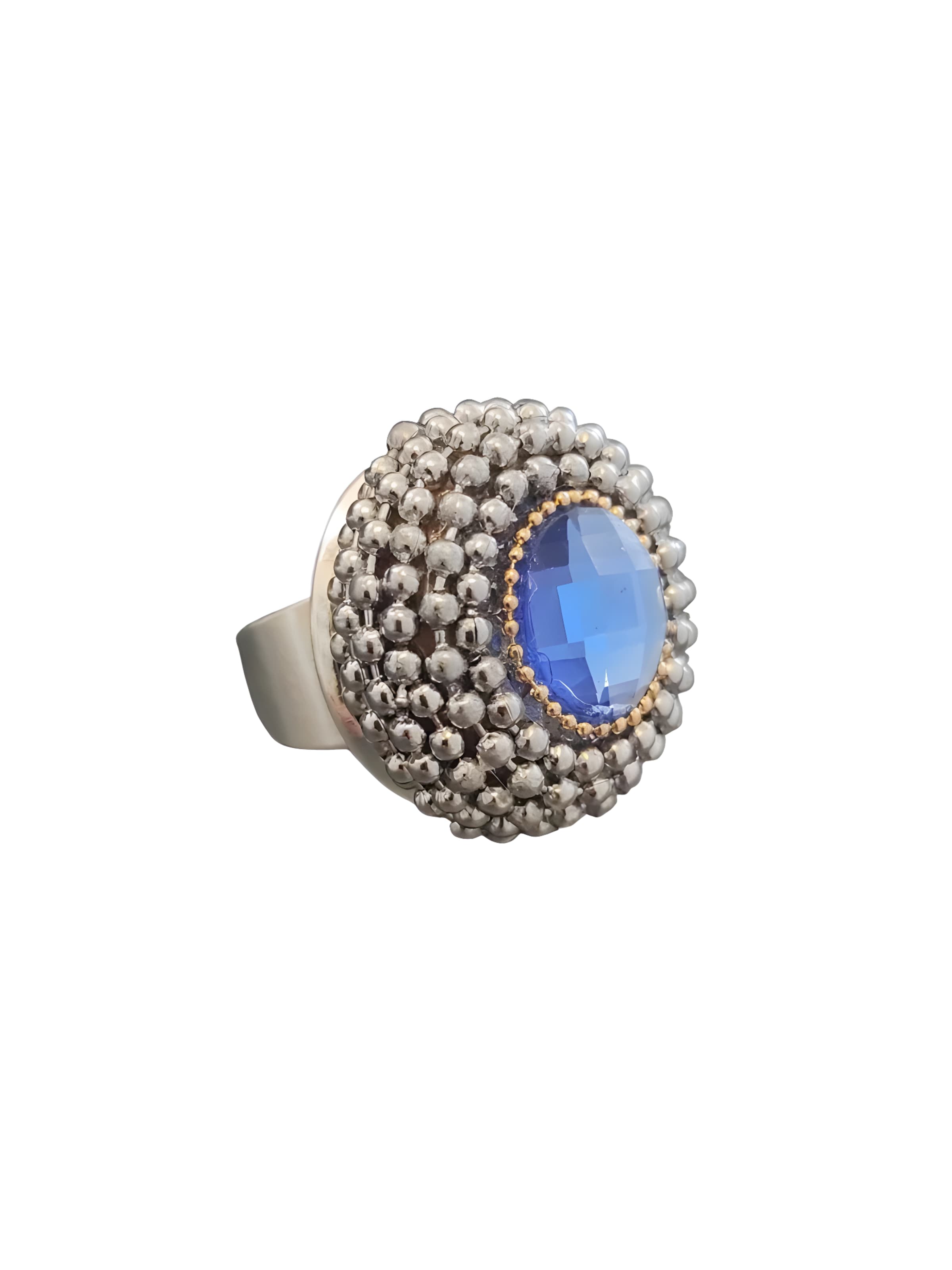 Anello 'Blue Rebel' di CLAUDIA DE ROSA JEWELRY in argento