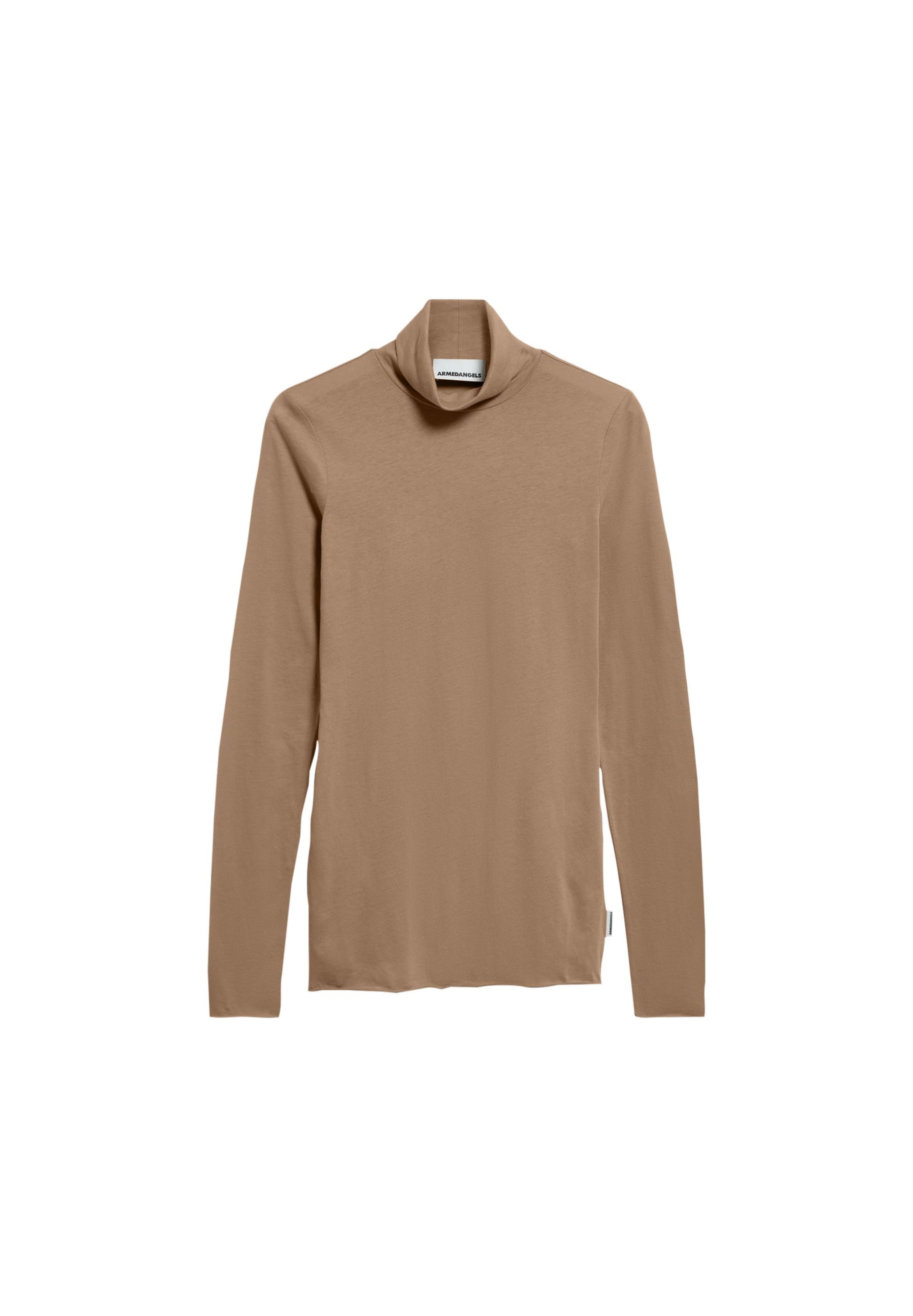 ARMEDANGELS Longsleeve 'GRAZILIANAA' SOFT in Braun: Vorderseite