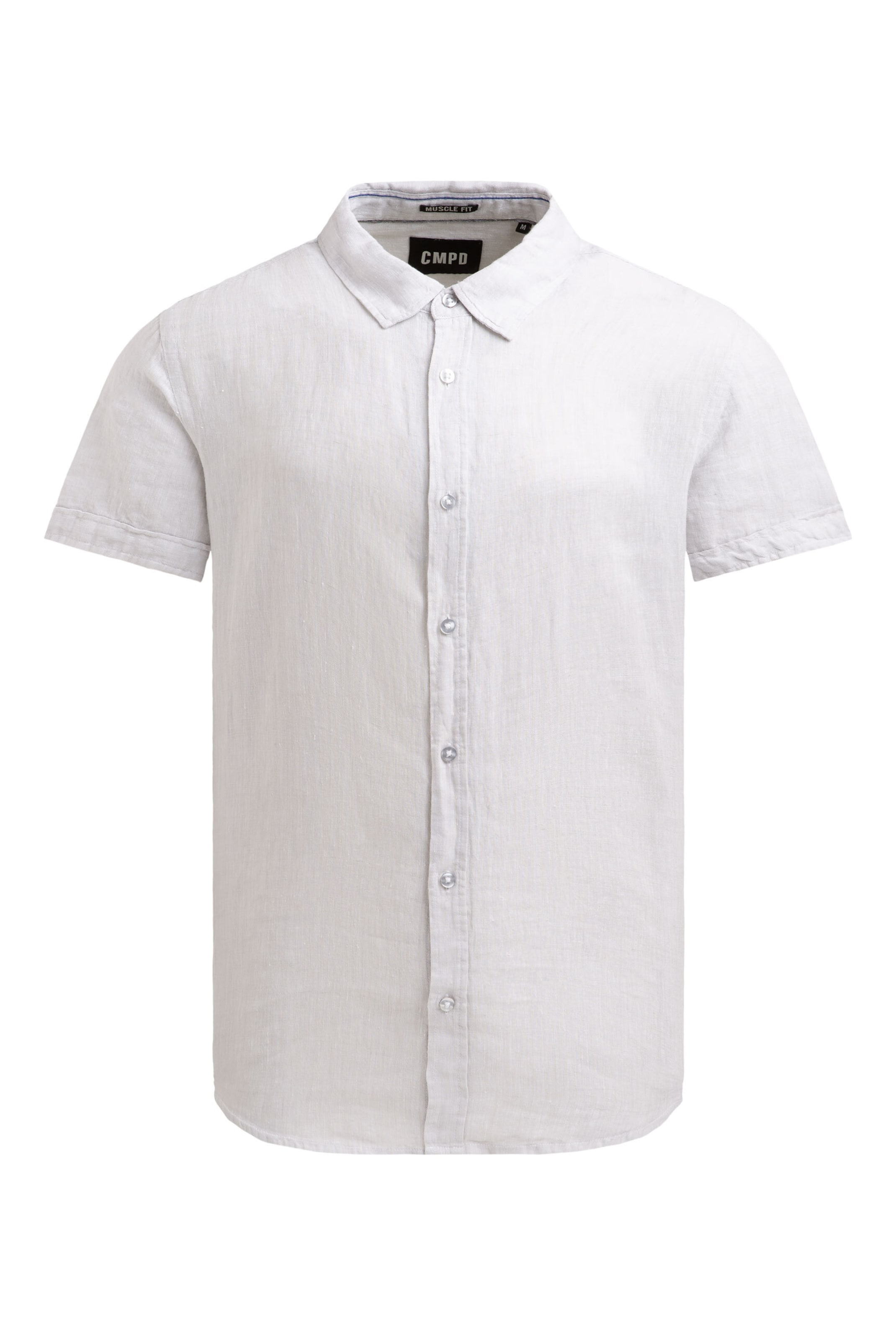 CMPD Slim fit Button Up Shirt in Grey: front