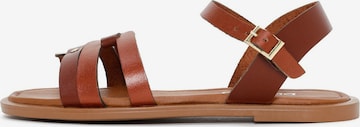 Derimod Sandaal in Bruin: voorkant