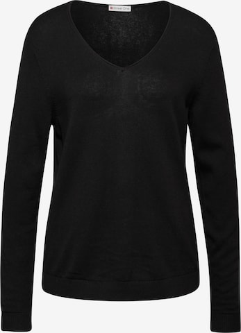 STREET ONE Sweater in Black: front