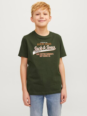 Maglietta di Jack & Jones Junior in verde: frontale