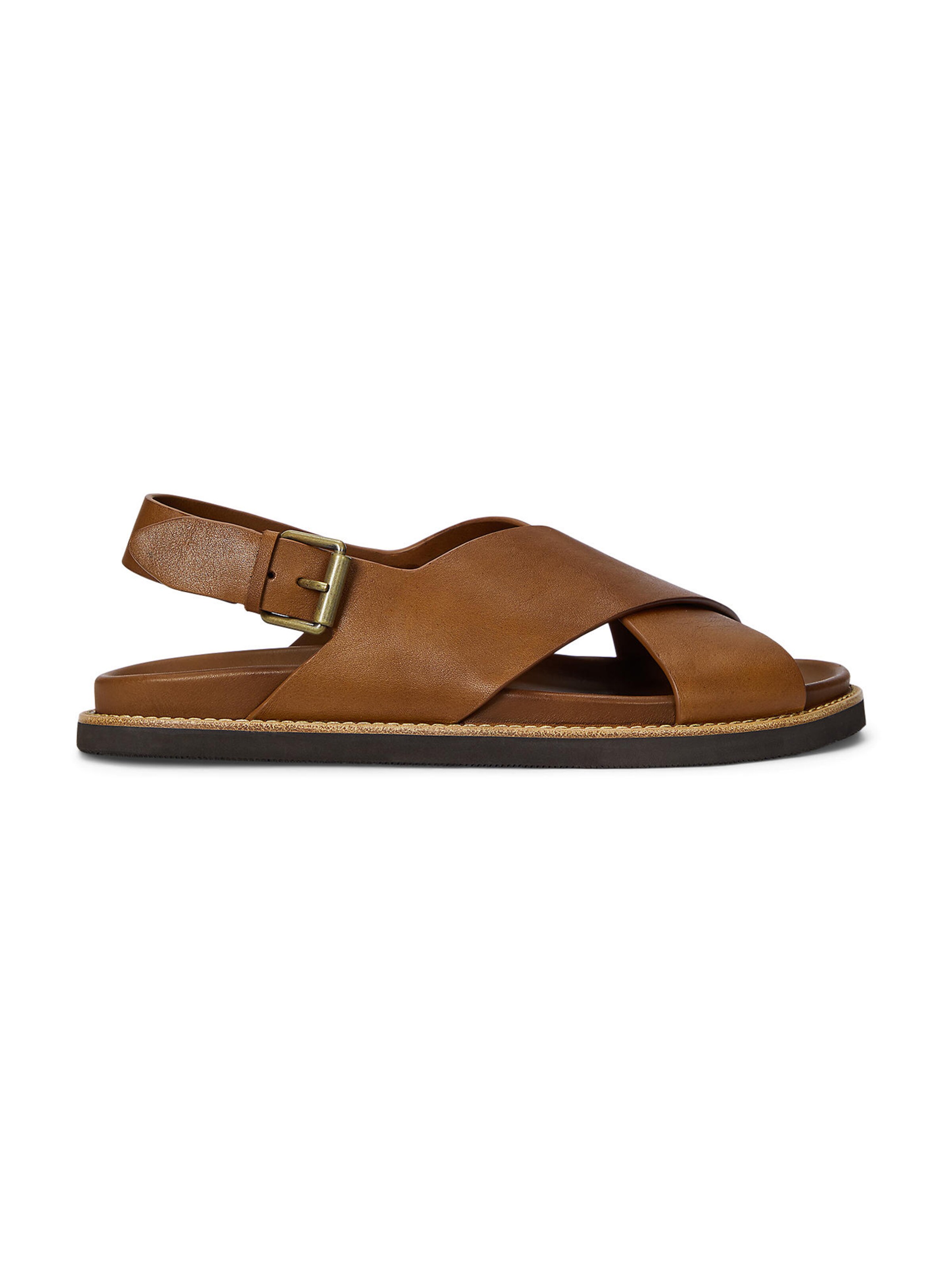 Polo Ralph Lauren Sandalen in Bruin: voorkant