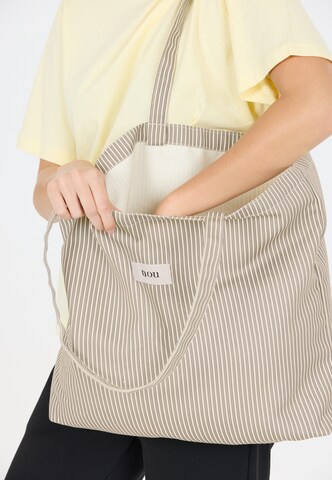 NOU Handbag 'Striped' in Beige