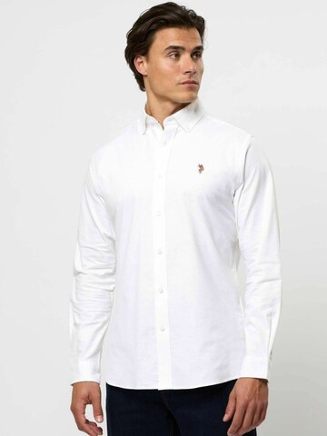 U.S. POLO ASSN. Klasický střih Košile 'Esmar' – bílá: přední strana