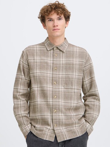 Casual Friday Regular fit Overhemd ' CFLotus' in Bruin