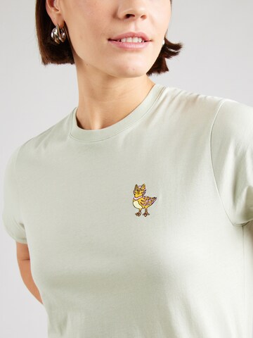 Maglietta 'Catduck' di Iriedaily in verde