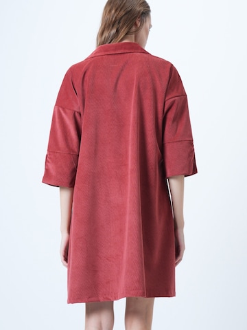 Trend Alaçatı Stili Jurk in Rood