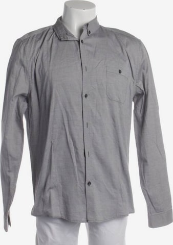 DRYKORN Button Up Shirt in XL in Grey: front