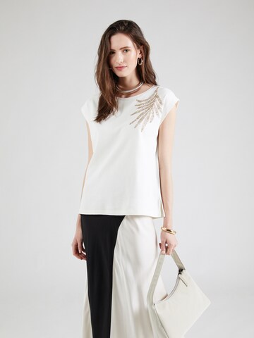 T-shirt s.Oliver BLACK LABEL en beige : devant