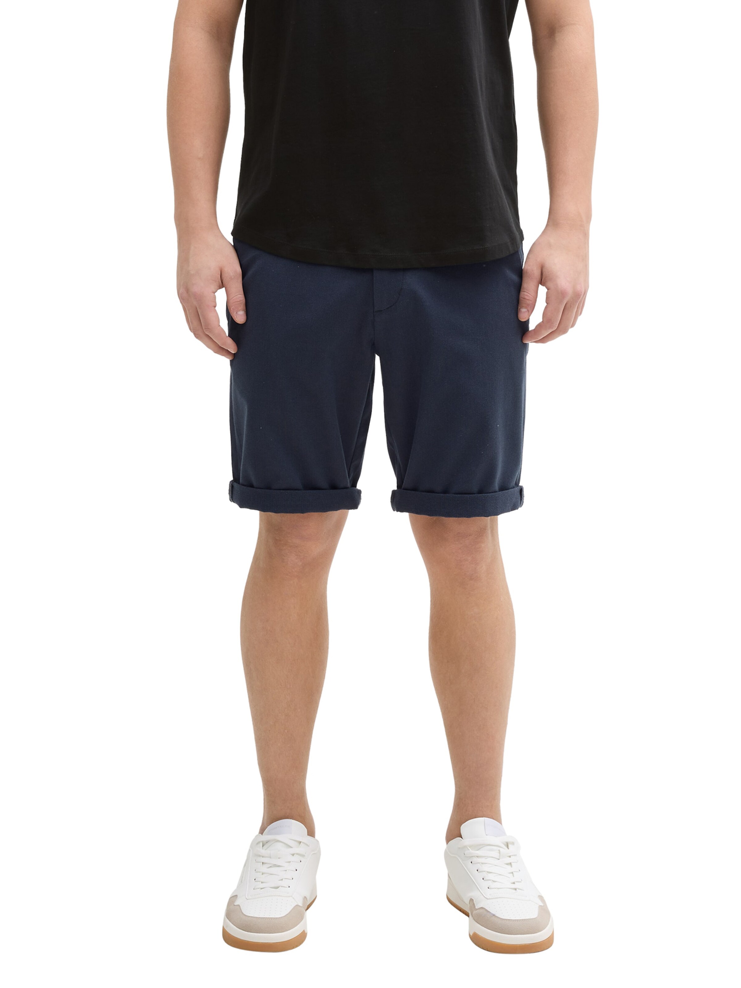 TOM TAILOR DENIMregular Chino hlače - plava boja: prednji dio