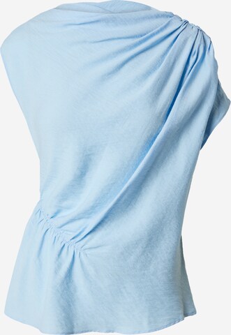 TOPSHOP Blouse in Blue: front