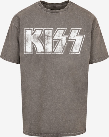 T-Shirt 'Kiss' F4NT4STIC en gris : devant