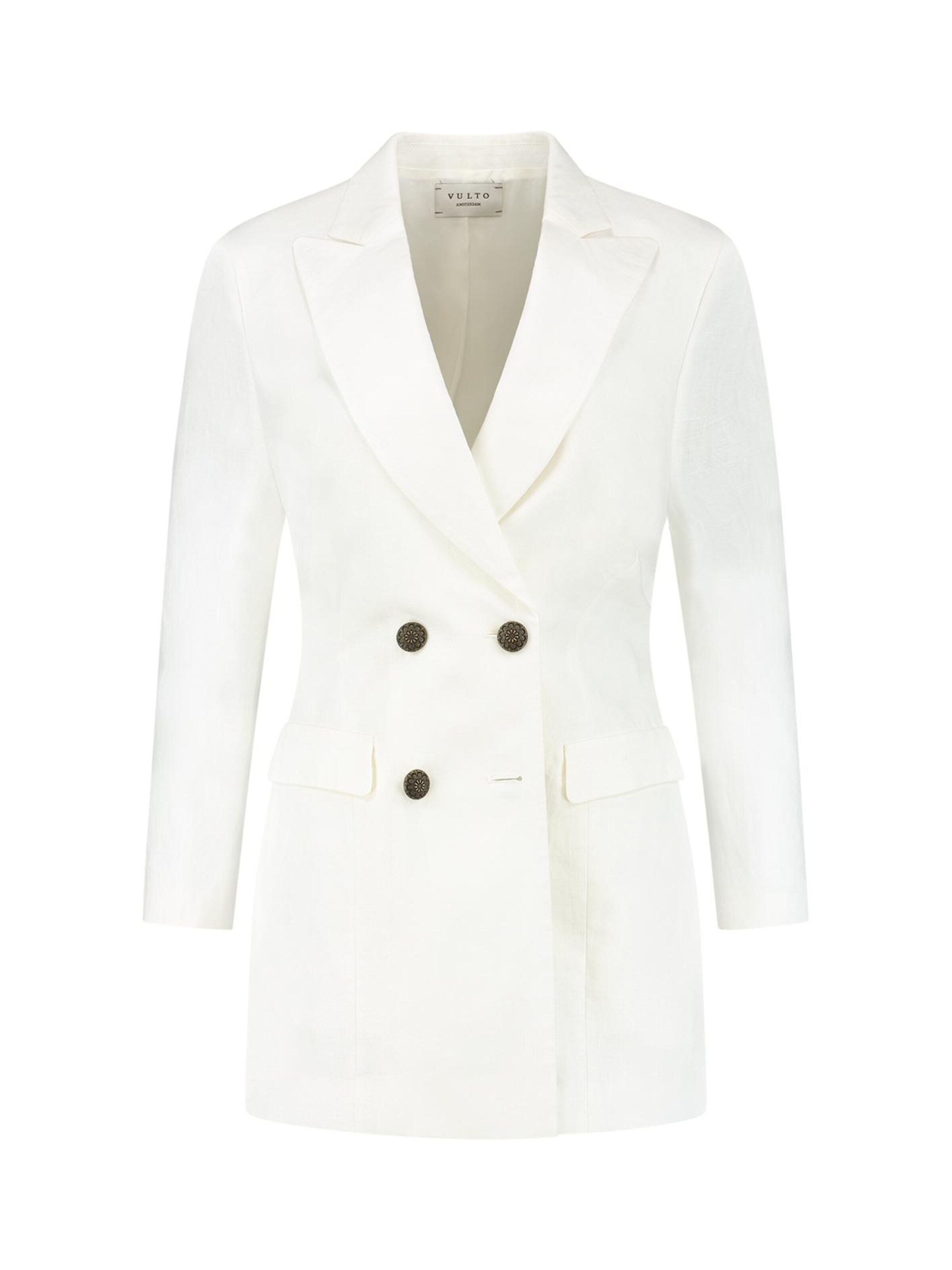 Vulto Kavaj 'White Linen Jacket' i 34 i vit, Produktvy