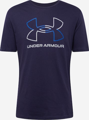 UNDER ARMOUR Funktionsshirt 'FOUNDATION' in Blau: predná strana